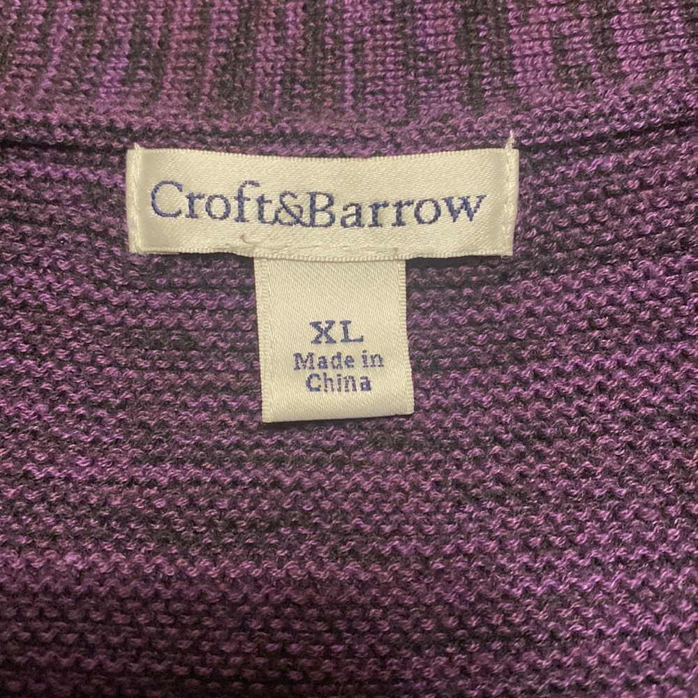 CROFT & BARROW SWEATER XL - Picture 3 of 3